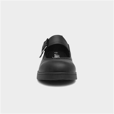 Teen Girls Buckle Bar School Shoe