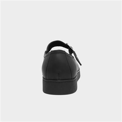 Teen Girls Buckle Bar School Shoe