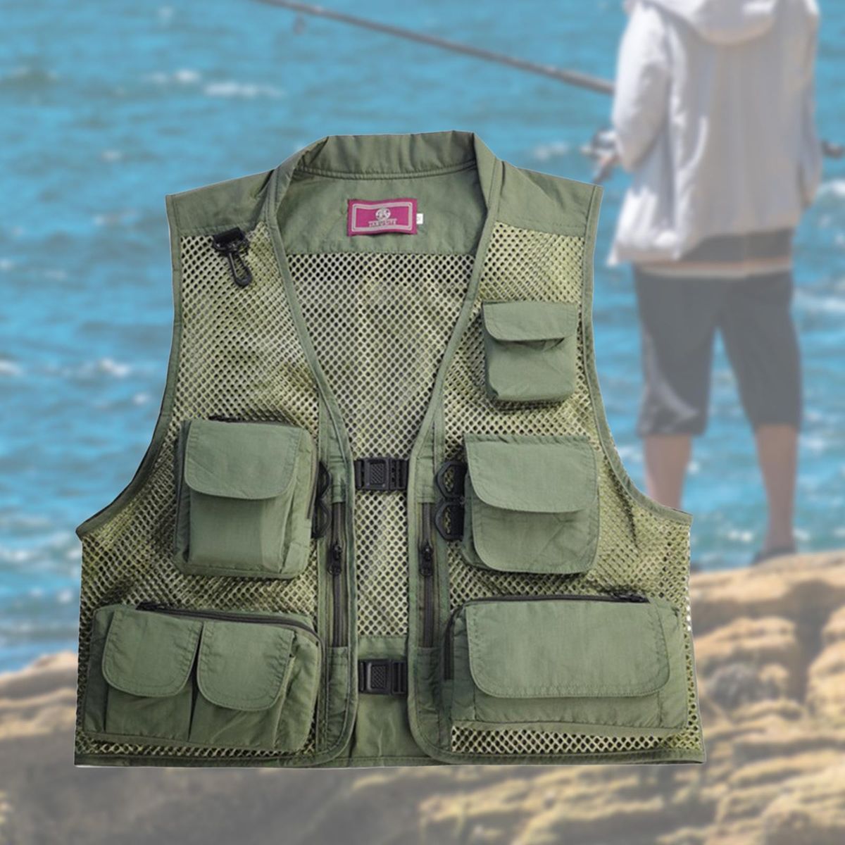 Multifunction Men Fishing Vest With Removable Back
