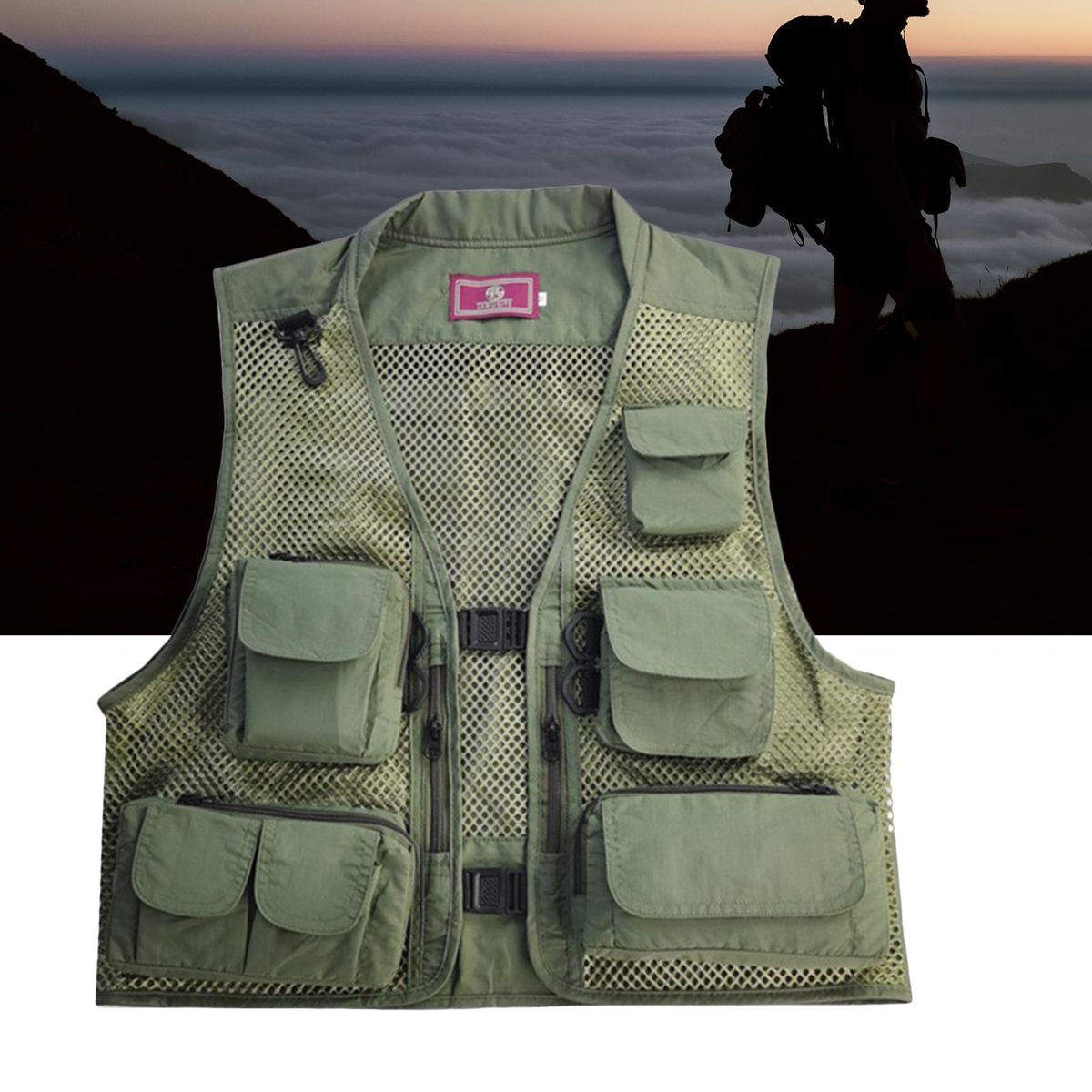 Multifunction Men Fishing Vest With Removable Back
