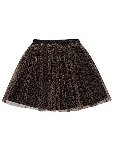 Brown Animal Print Tutu Skirt