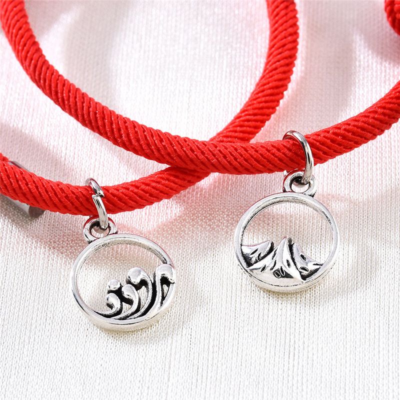 2Pcs/Set Couple Magnetic Bracelets Gift For Best Friends Lovers Valentines