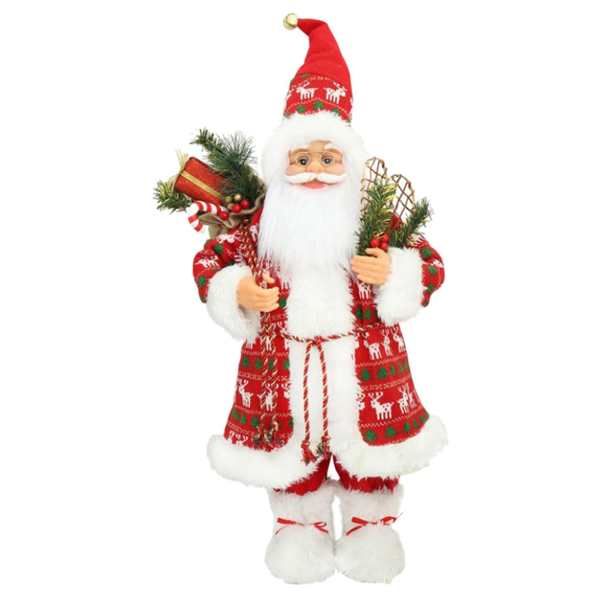 Santa Claus Figures Desktop Decoration Xmas Ornament For Home Style 3