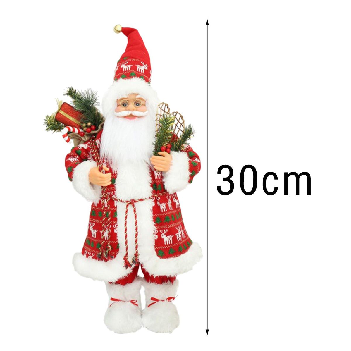 Santa Claus Figures Desktop Decoration Xmas Ornament For Home Style 3
