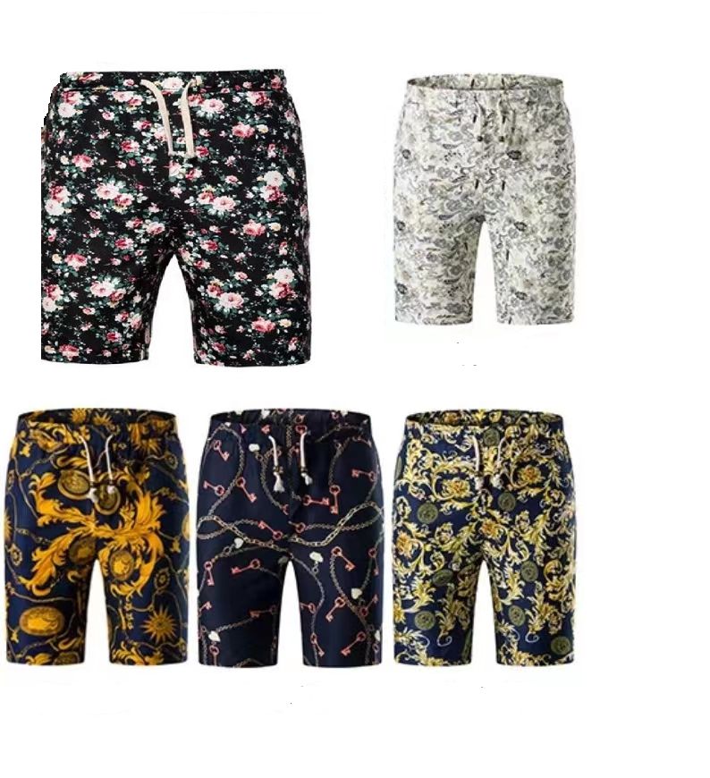 {MijaGrace} Men's Casual Floral Shirt & Shorts Set - Gold