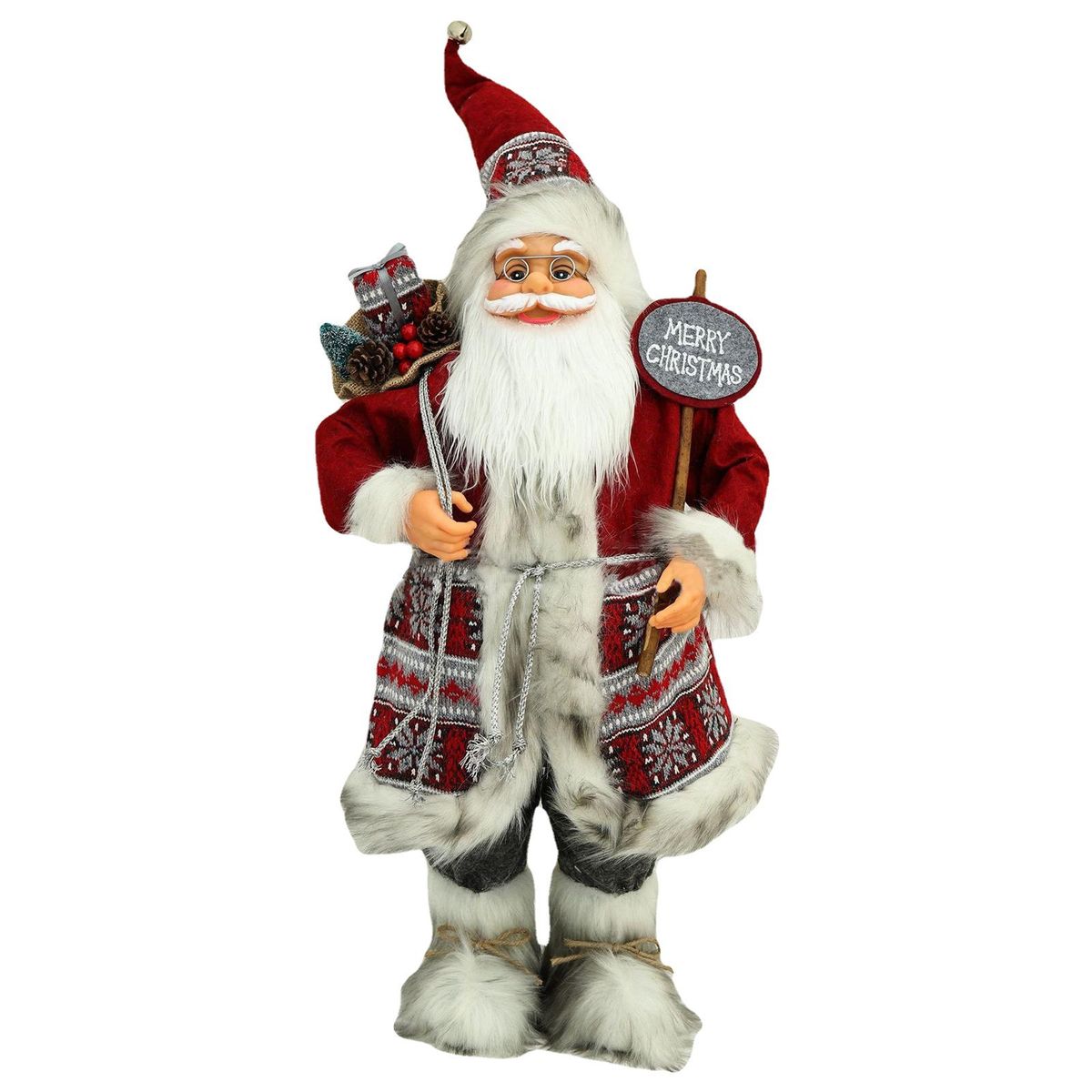 Simulation Santa Claus Figures Desktop Decoration Standing Style 1