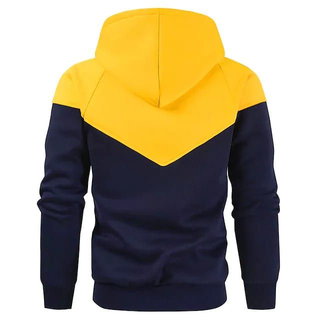 Men's Hoodie Pullover Light-Yellow Army Green