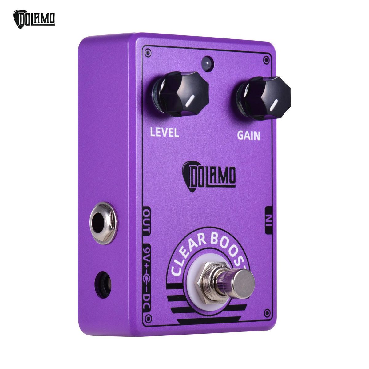 Dolamo D-6 Clear Boost Guitar Effect Pedal Purple Guitar Pedal Boost Effects True Bypass for Electric Guitar