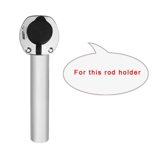 2x 48mm Boat  Rod Holder Bracket Rubber Inner Tube Liner Sleeve