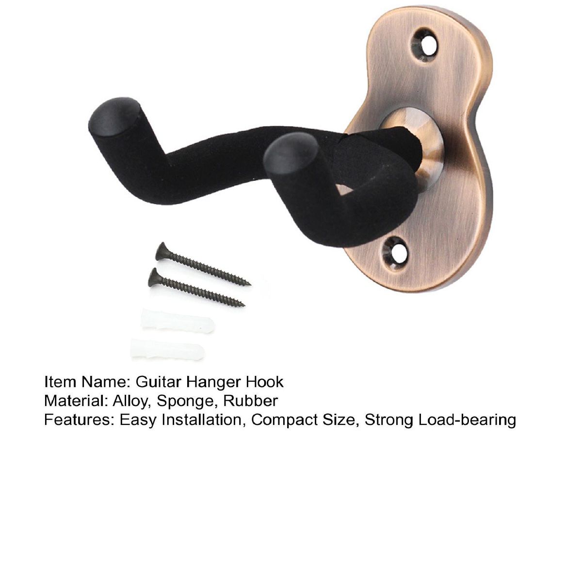 Musical Instrument Hook Guitar Hanger Hook Red Bronze