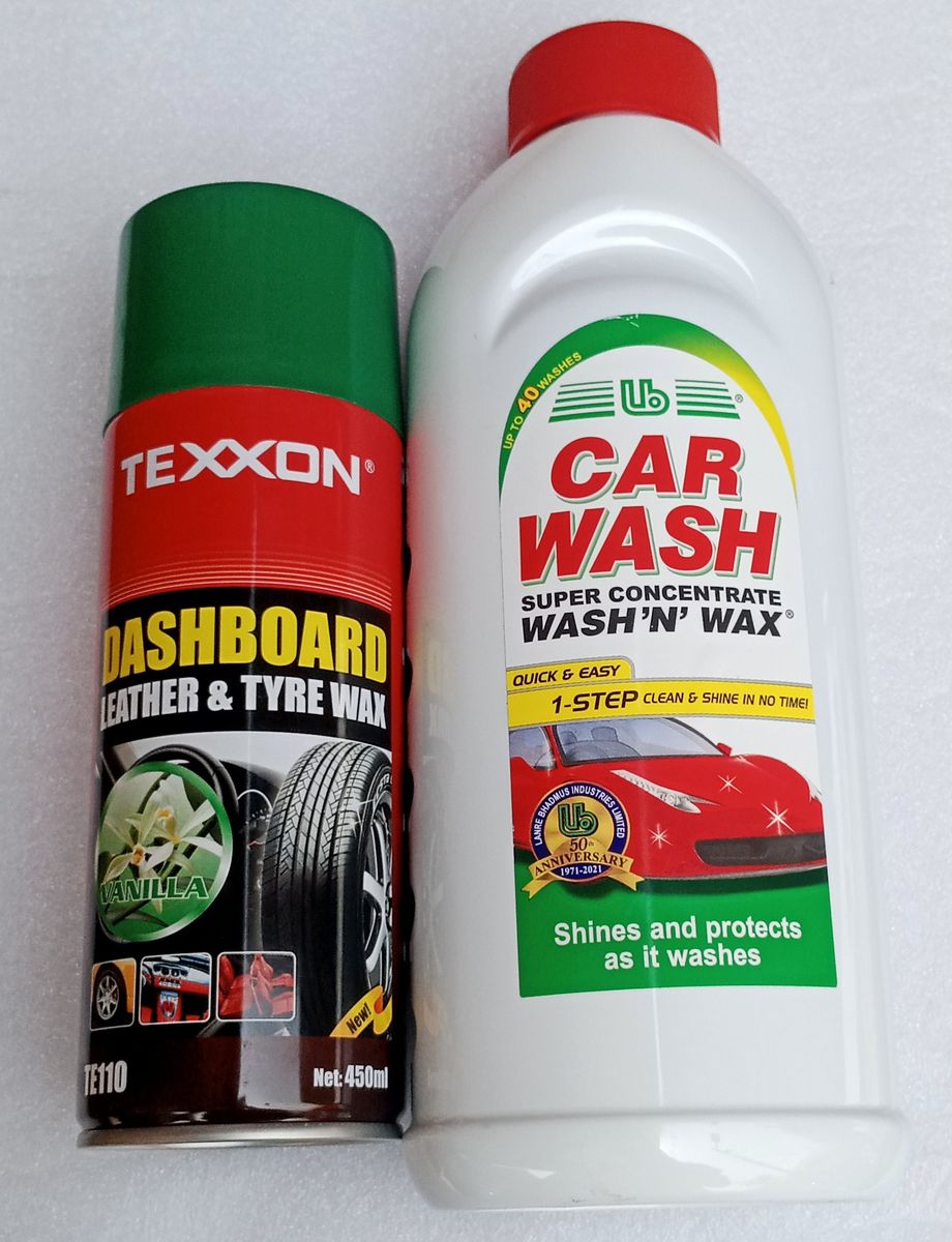 Gold Liquid Car Wash 946ml & Dashboard, Tyre Wax 450ml