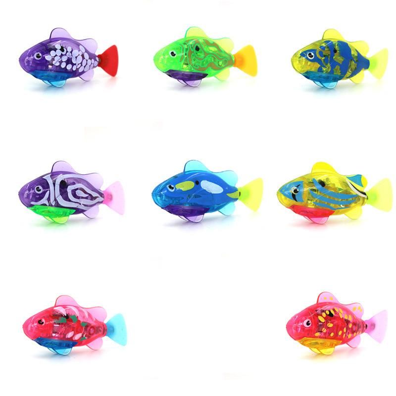 Hot selling electric fish swimming electronic pet fish simulation magical machine induction fish play water bath toy fish pink (without lights)