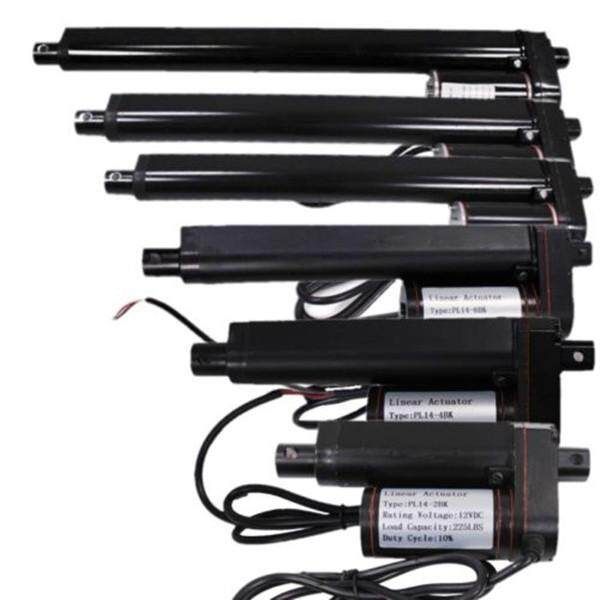 200mm Black Linear Actuator Stroke 225 Pound Lift Output 12V Volt 200mm