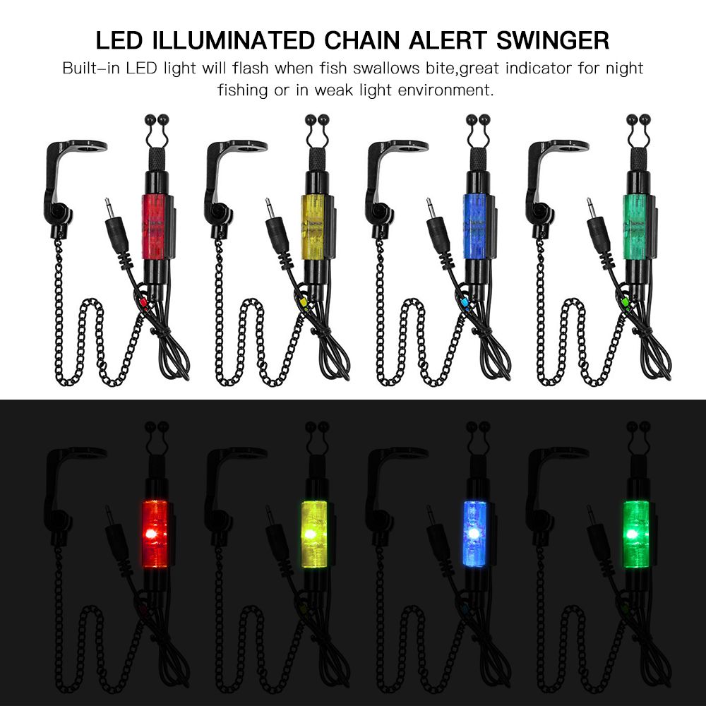 Fishing Swingers With Storage Case Chain Alert Swingers Bite