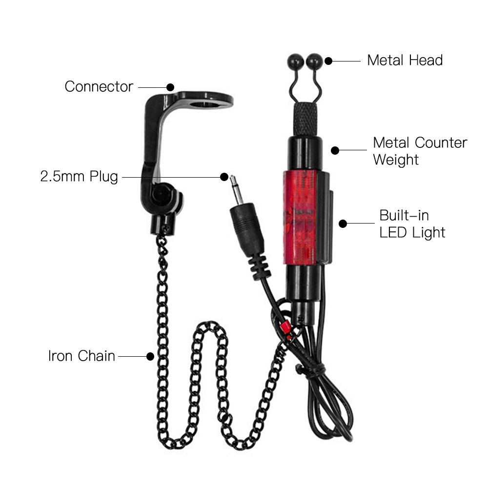 Fishing Swingers With Storage Case Chain Alert Swingers Bite