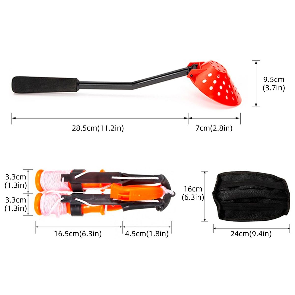Ice Fishing Equipment Set Ice Fishing Spoon Ice Picks Knee Pads Combination