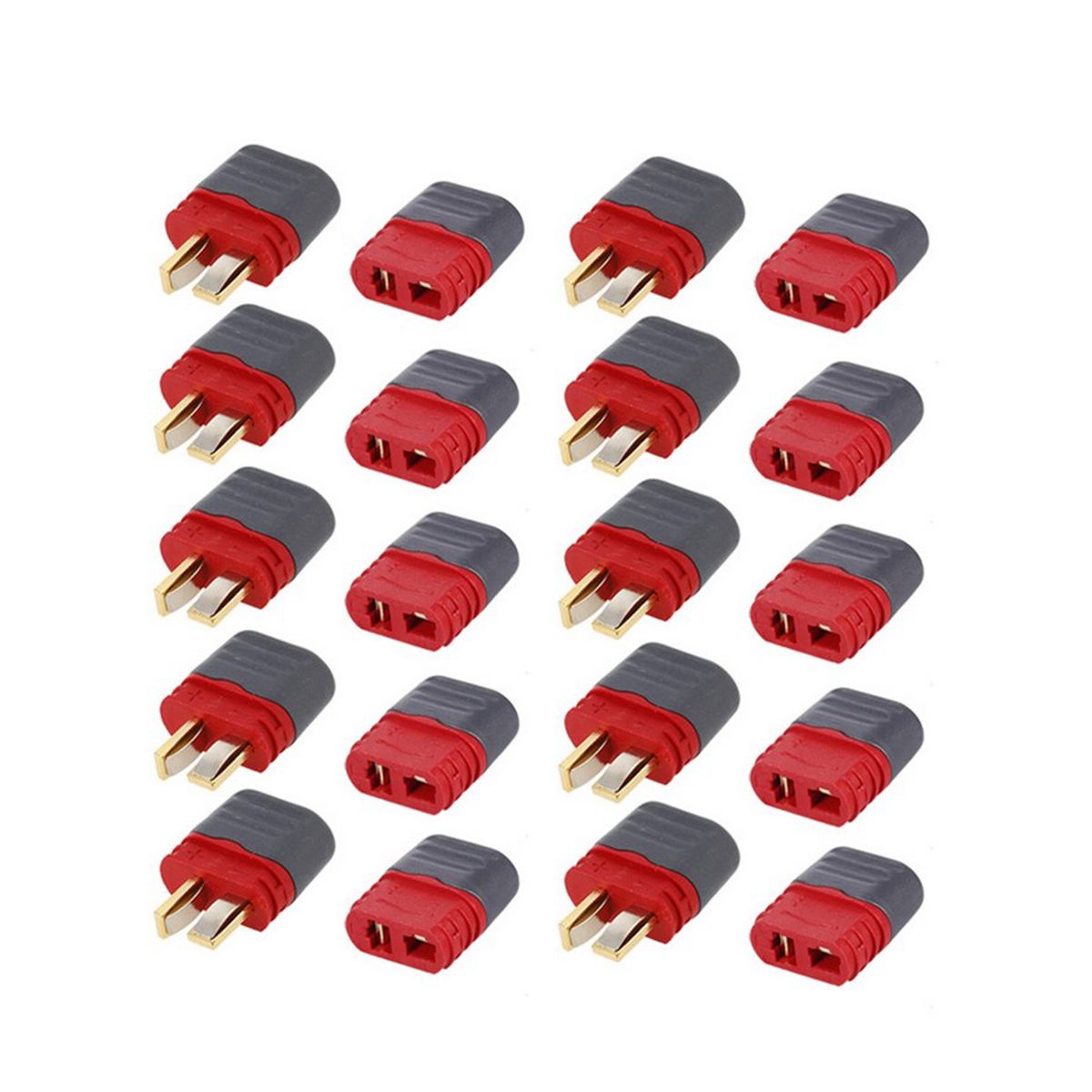 1 Set T Plug Male Female Amass T Plug Deans Connector With Sheath Housing