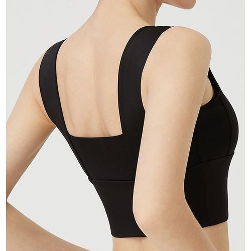 Shockproof High Intensity Running Fitness Yoga Wear Sports Underwear Bra-black