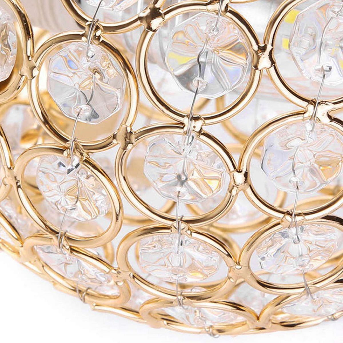 Crystal Wall Sconces Bedroom Wall Lamp Round Modern Bedside