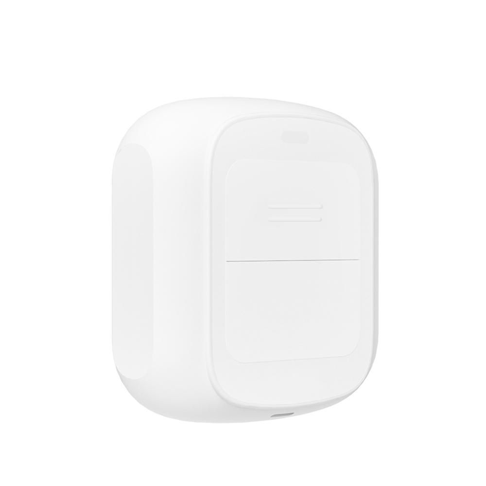 Tuya Portable Mini Double Button Remotes Control Switch Cable-free Intelligent Dual Button Switch Intelligent Linkage Home Easy Installation Remotes Control Compatible with Fingerbots