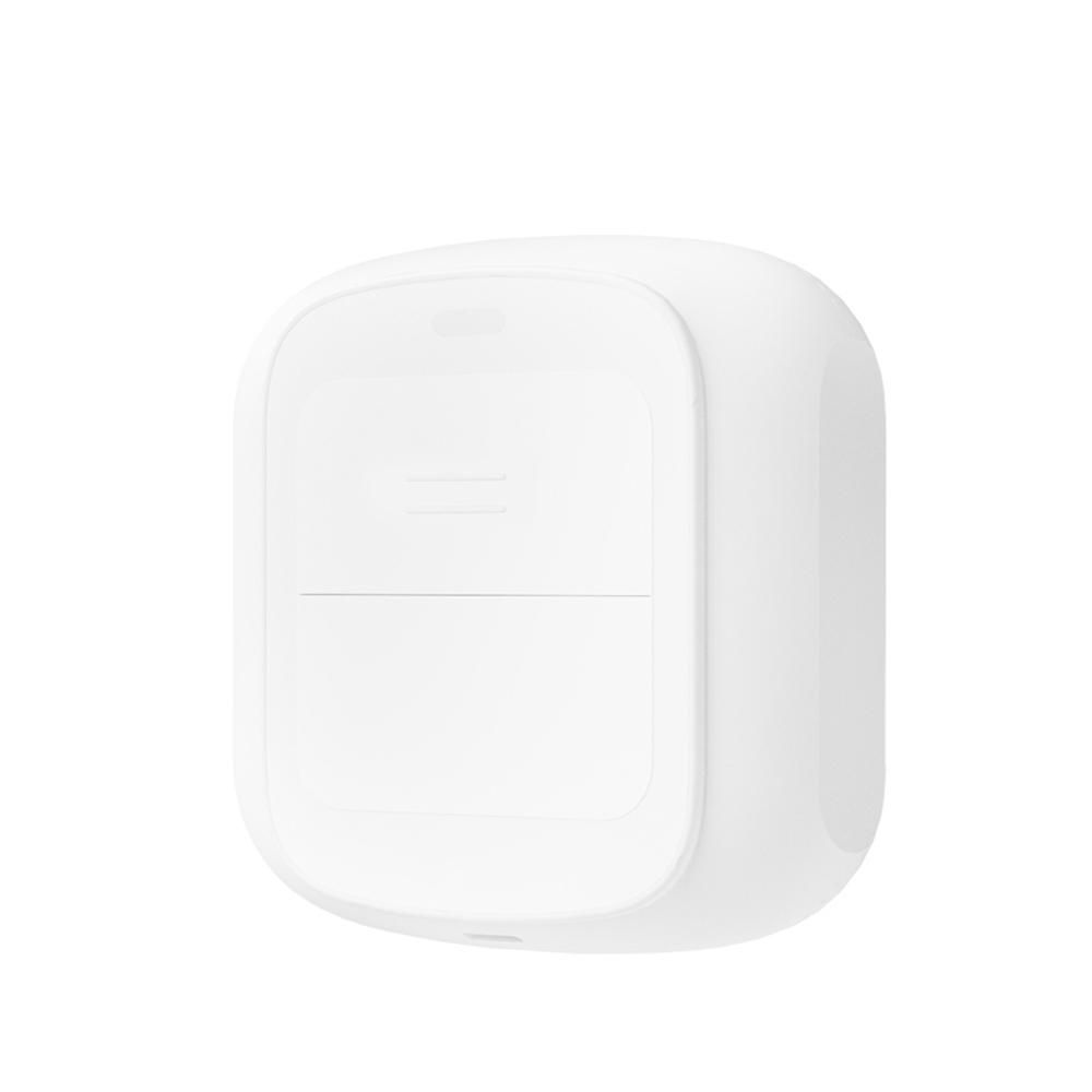 Tuya Portable Mini Double Button Remotes Control Switch Cable-free Intelligent Dual Button Switch Intelligent Linkage Home Easy Installation Remotes Control Compatible with Fingerbots