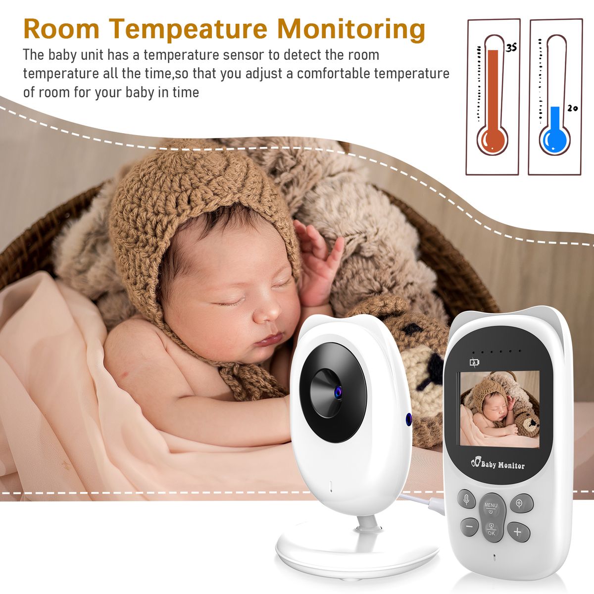 Wireless Baby Monitor Digital Camera Video Monitor For Kids