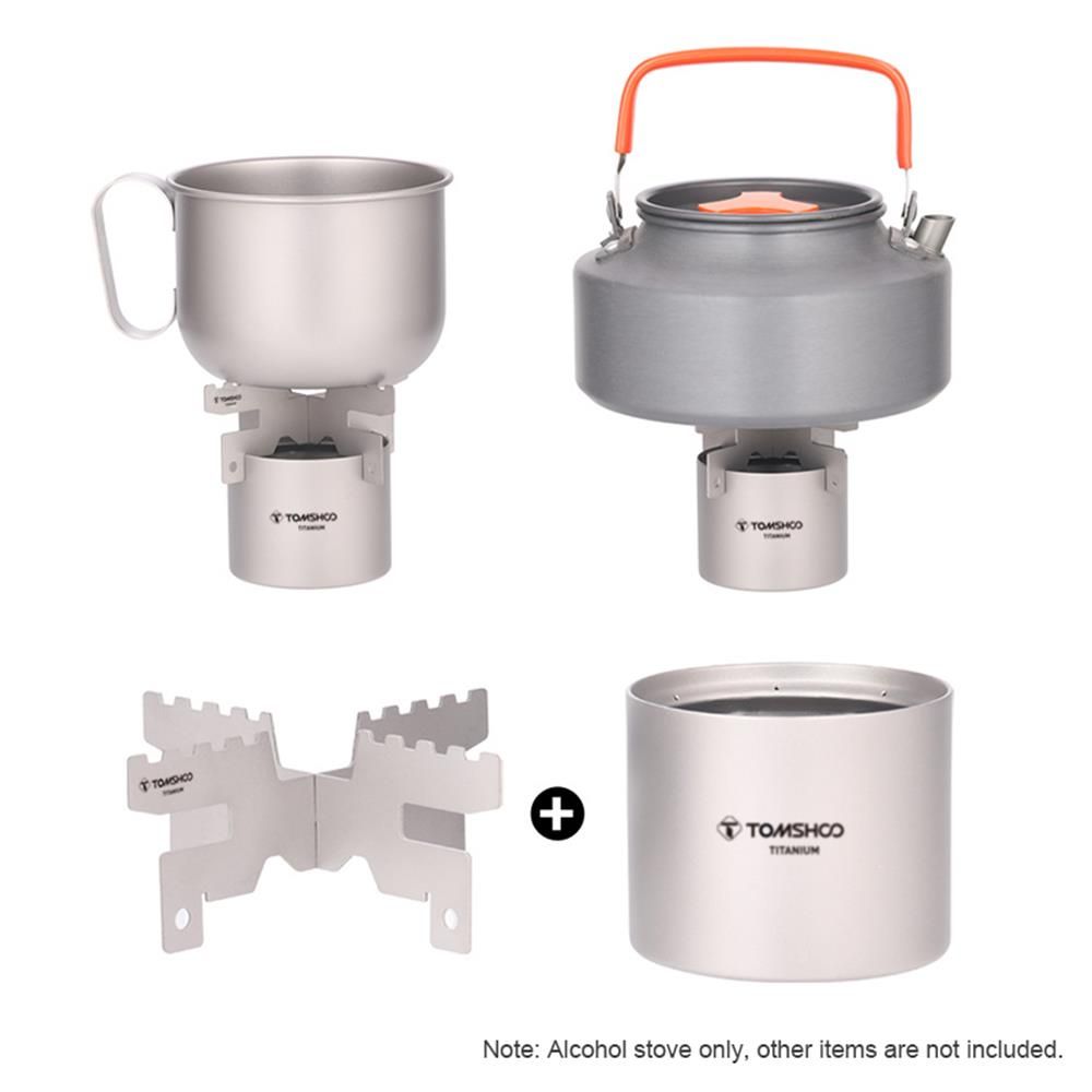 Mini Alcohol Stove Lightweight Titanium  Spirit Alcohol
