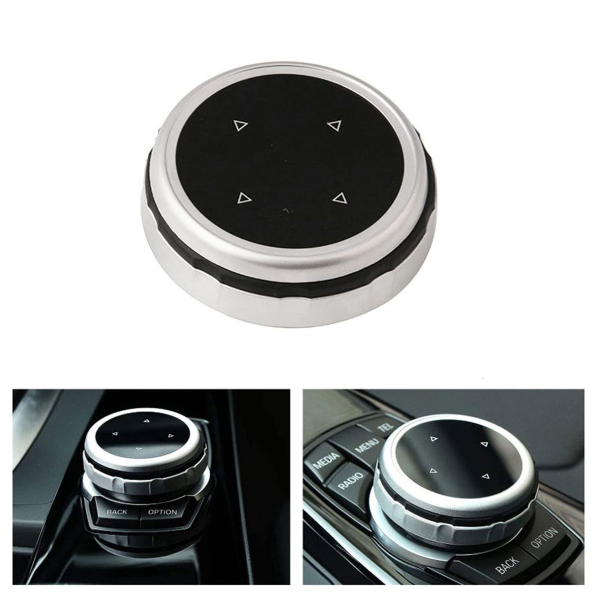 Car Multimedia Button Knob Cover Frame Trim Replacement For
