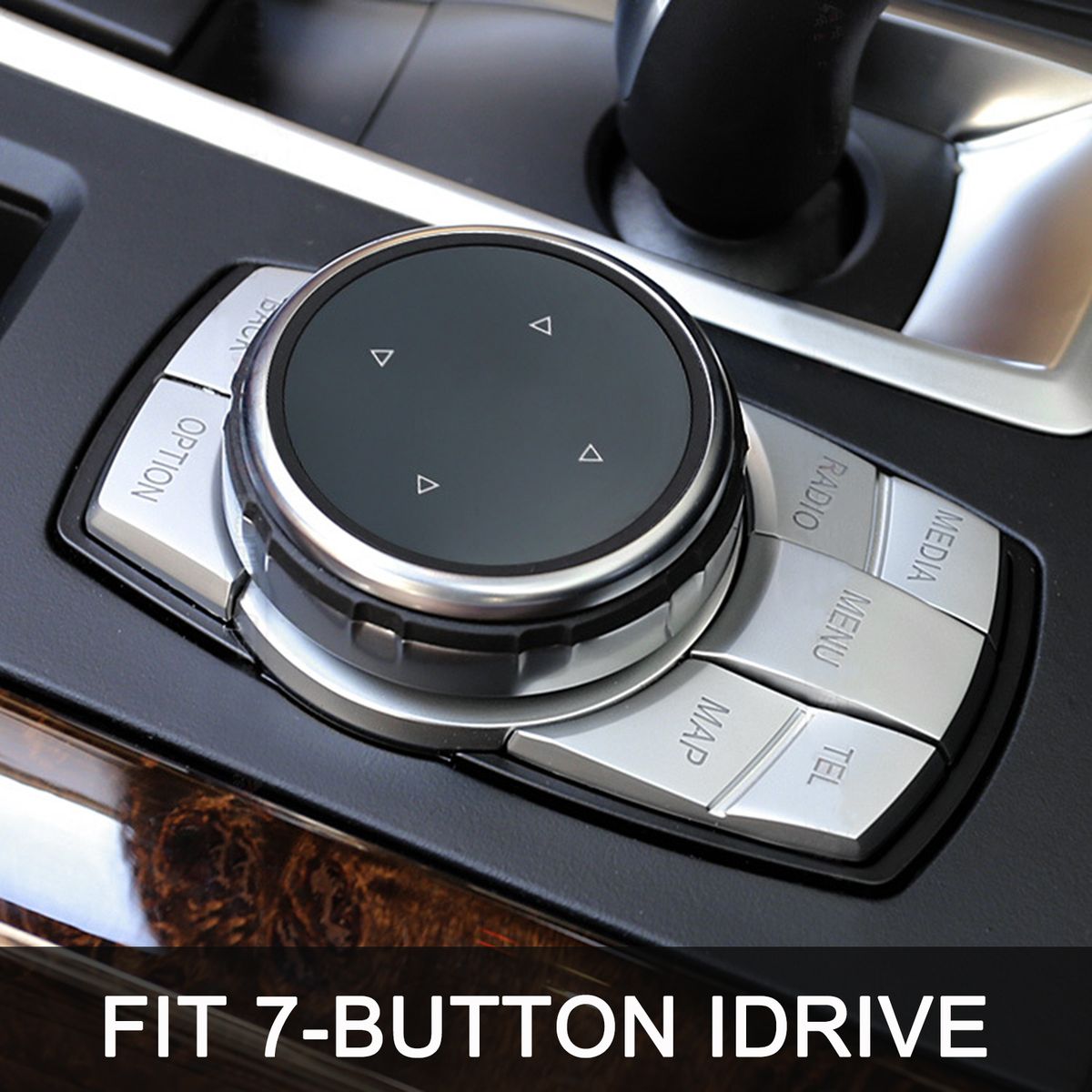 Car Multimedia Button Knob Cover Frame Trim Replacement For