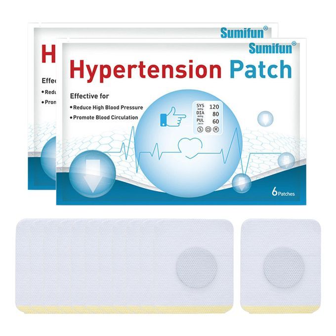 12 Pcs/2 Bag Hypertension Patch Plaster Sticker Hypertension Care