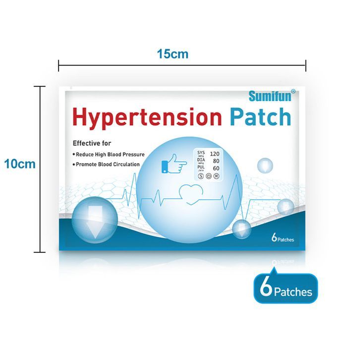 12 Pcs/2 Bag Hypertension Patch Plaster Sticker Hypertension Care