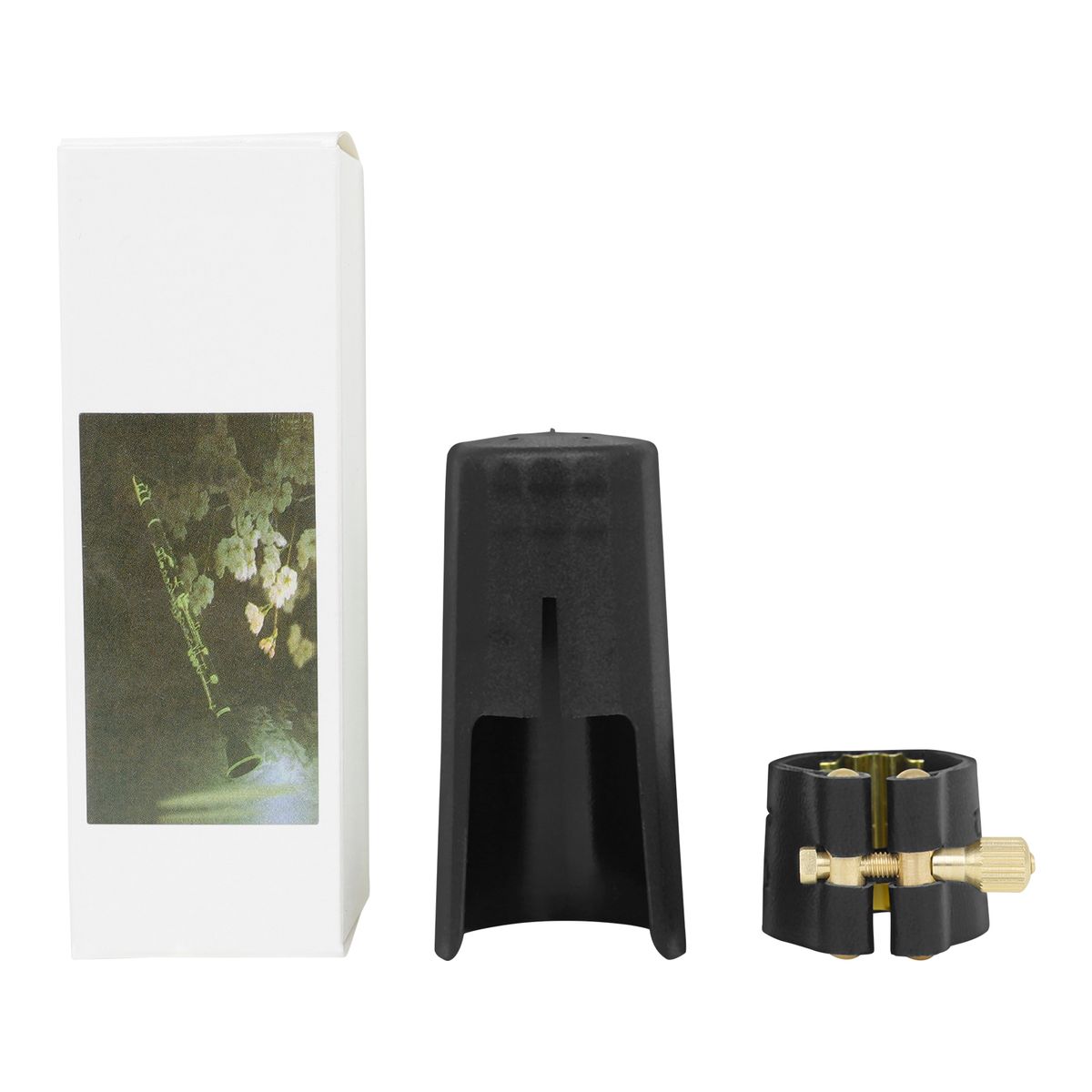 Saxophone Metal Buckle Leather Clip + Cap Single Copper