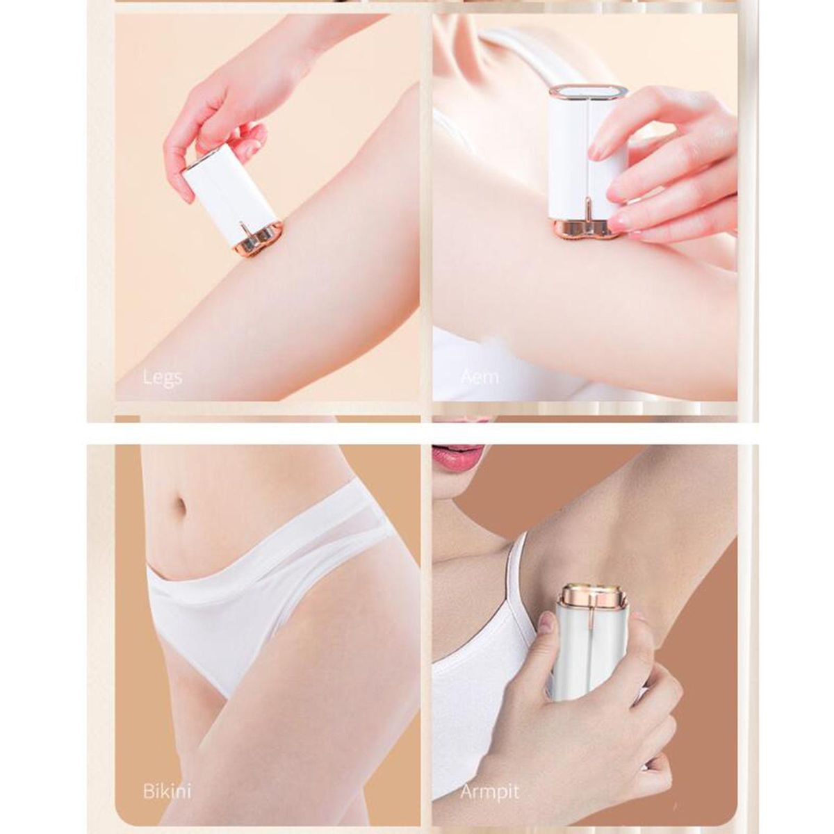Portable Electric  Body Hair Removal Battery Powered