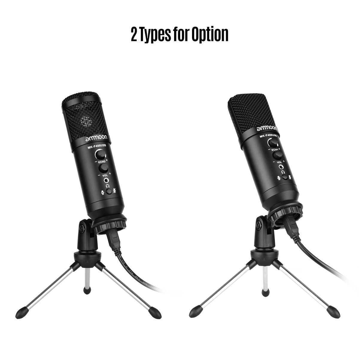 Ammoon USB Condenser Microphone Computer Mic Kit With Mini