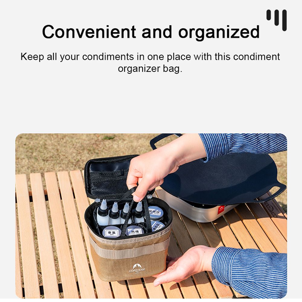 Outdoor Condiment Storage Set Camping Seasoning Jars