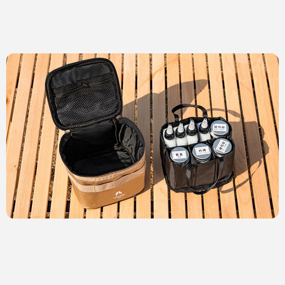 Outdoor Condiment Storage Set Camping Seasoning Jars