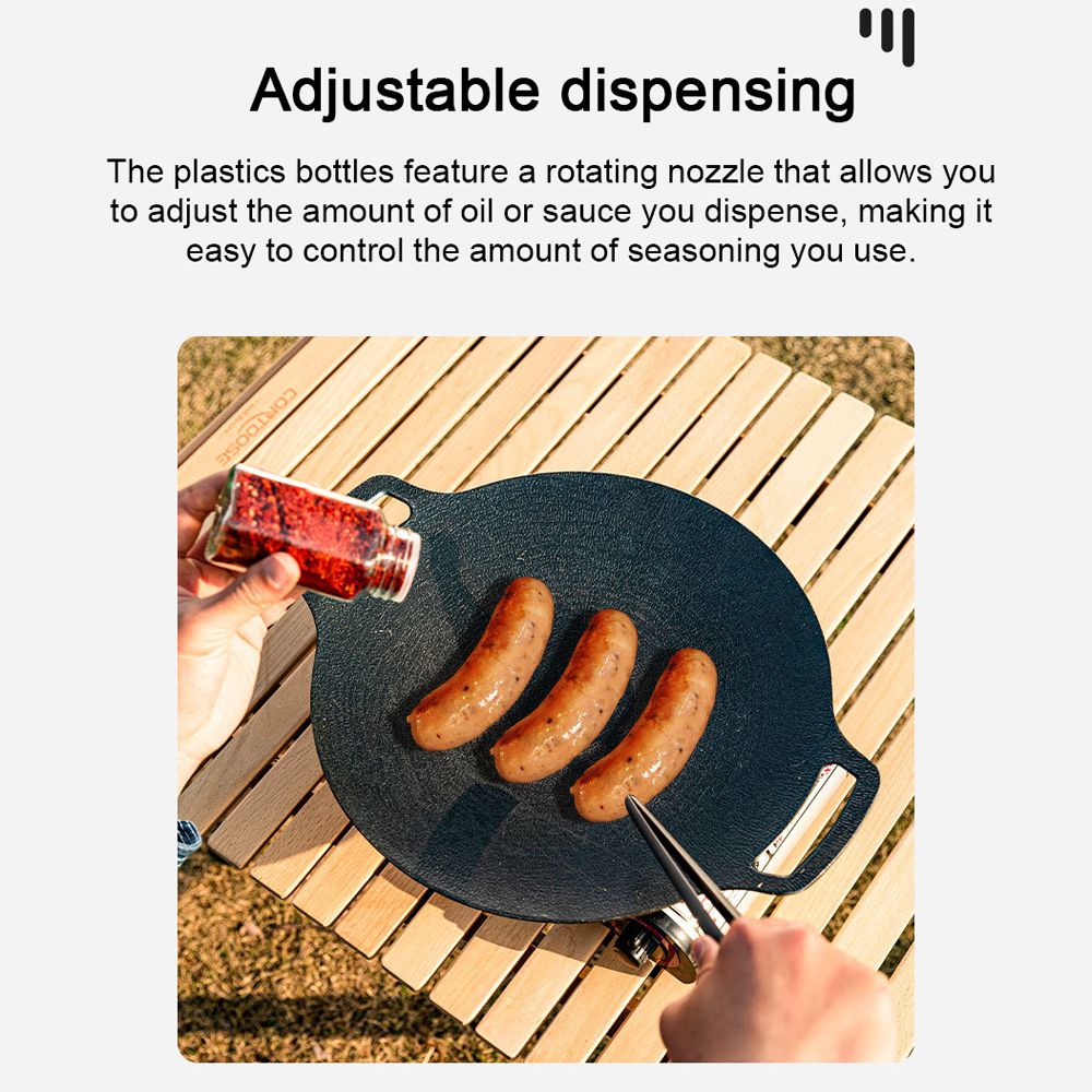Outdoor Condiment Storage Set Camping Seasoning Jars