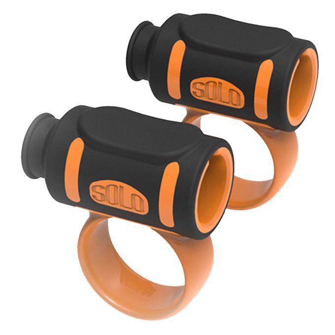 Pair Drum Stick Control Clip Silicone Drumsticks Grip Beginner Orange