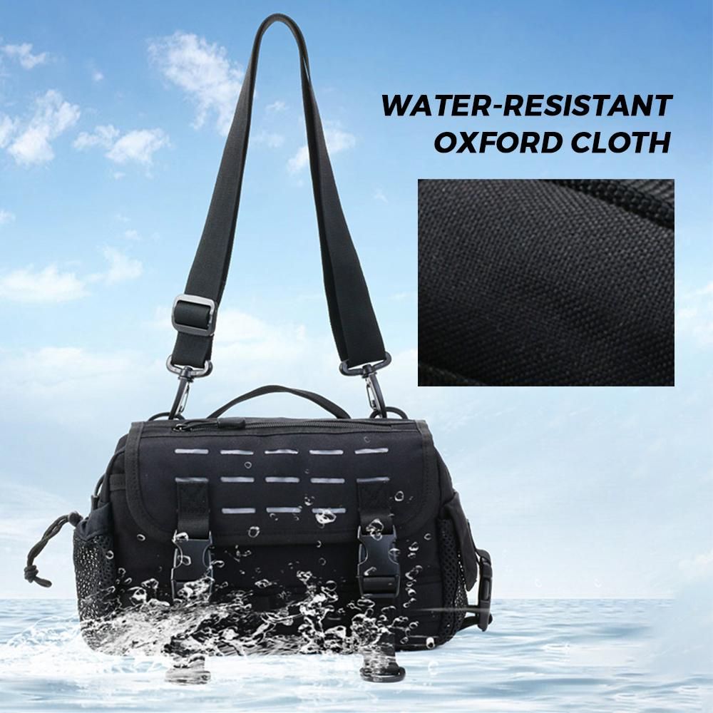 Fishing Tackle Bag Outdoor Fishing Tackle Storage Bag Waist Bag Cross Body Fishing Pack for Hunting Hiking Camping