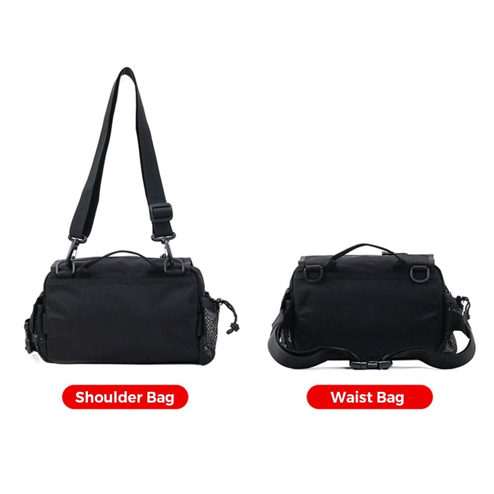 Fishing Tackle Bag Outdoor Fishing Tackle Storage Bag Waist Bag Cross Body Fishing Pack for Hunting Hiking Camping