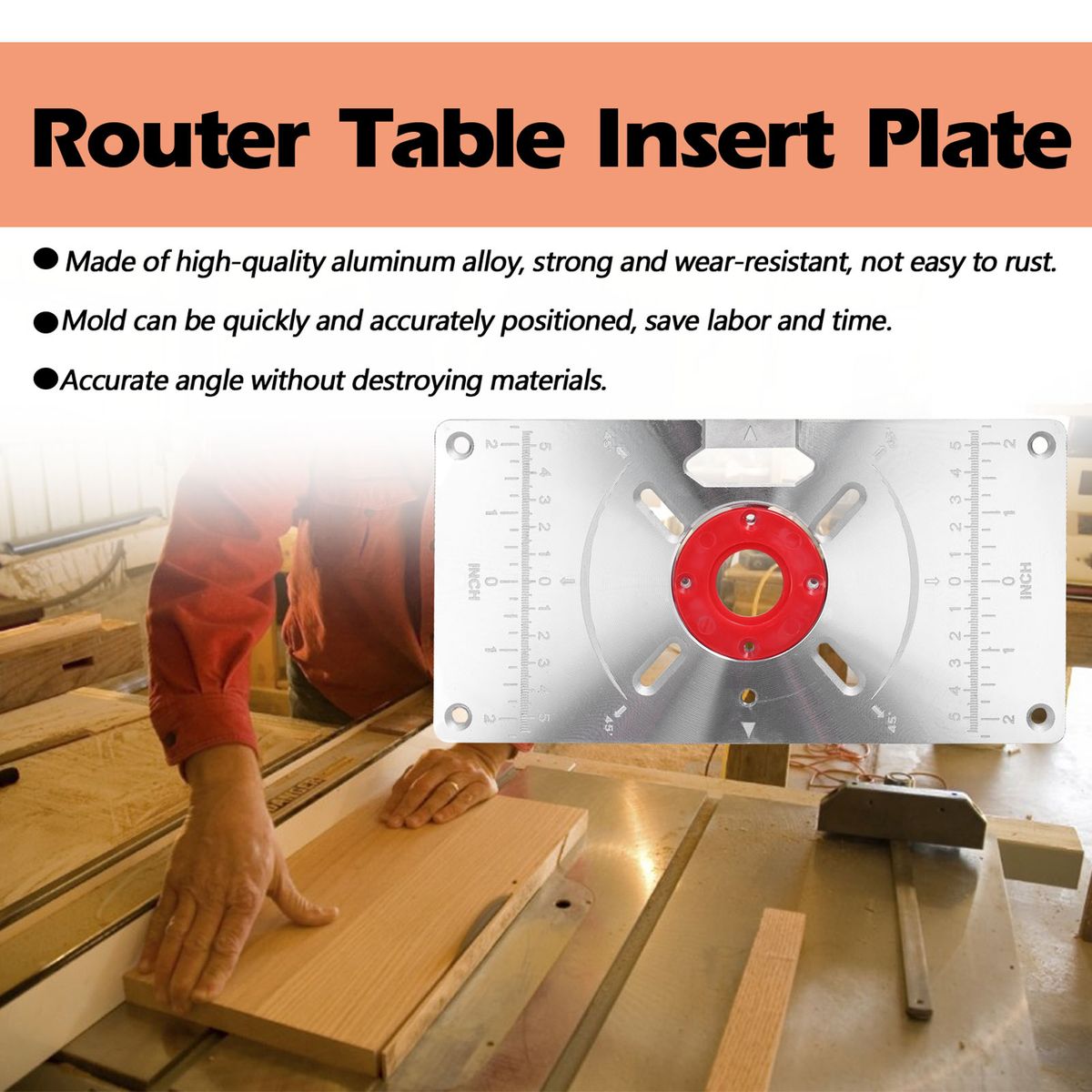 Router Table Insert Plate Aluminum Trimming Machine
