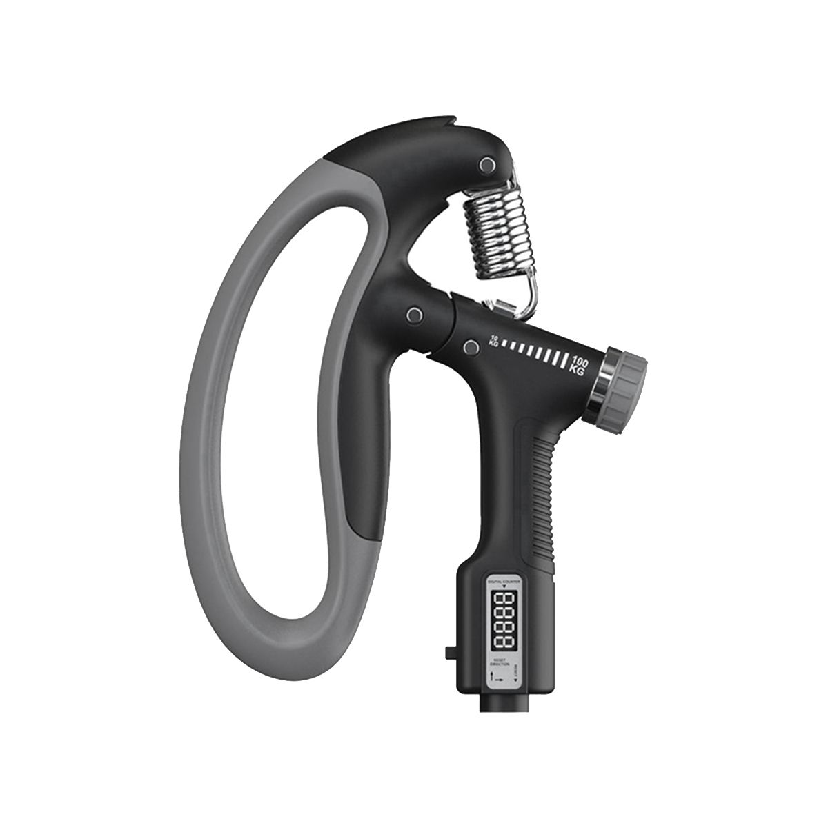Hand Dynamometer Grip Hand Manipulated By the Hand and Prevent Stiffness Hand Grip Counter-Black