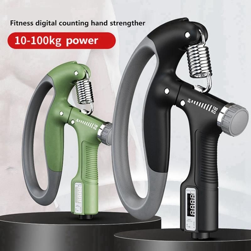 Hand Dynamometer Grip Hand Manipulated By the Hand and Prevent Stiffness Hand Grip Counter-Black
