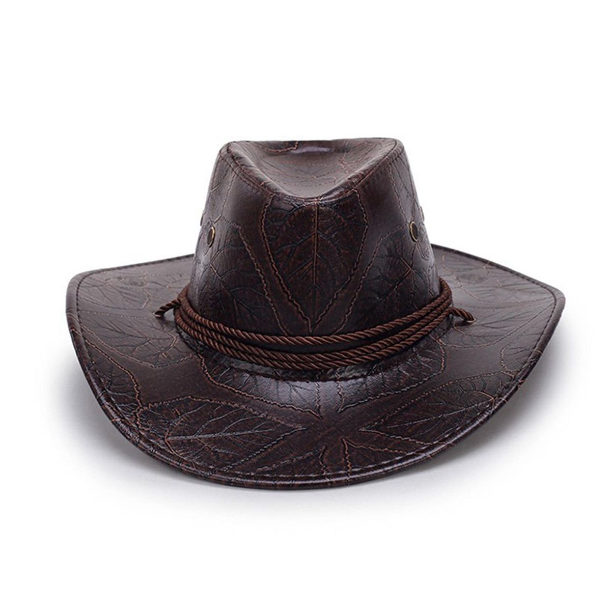 Western Cowboy Hat Traveling Sunscreen Cowgirl Hat Coffee