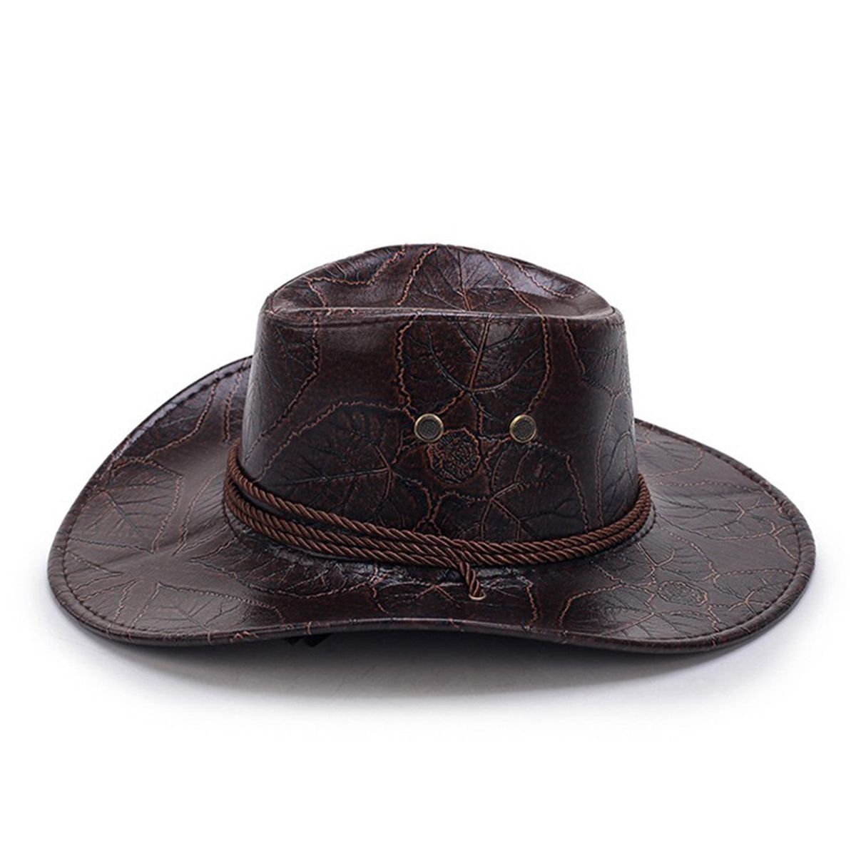 Western Cowboy Hat Traveling Sunscreen Cowgirl Hat Coffee