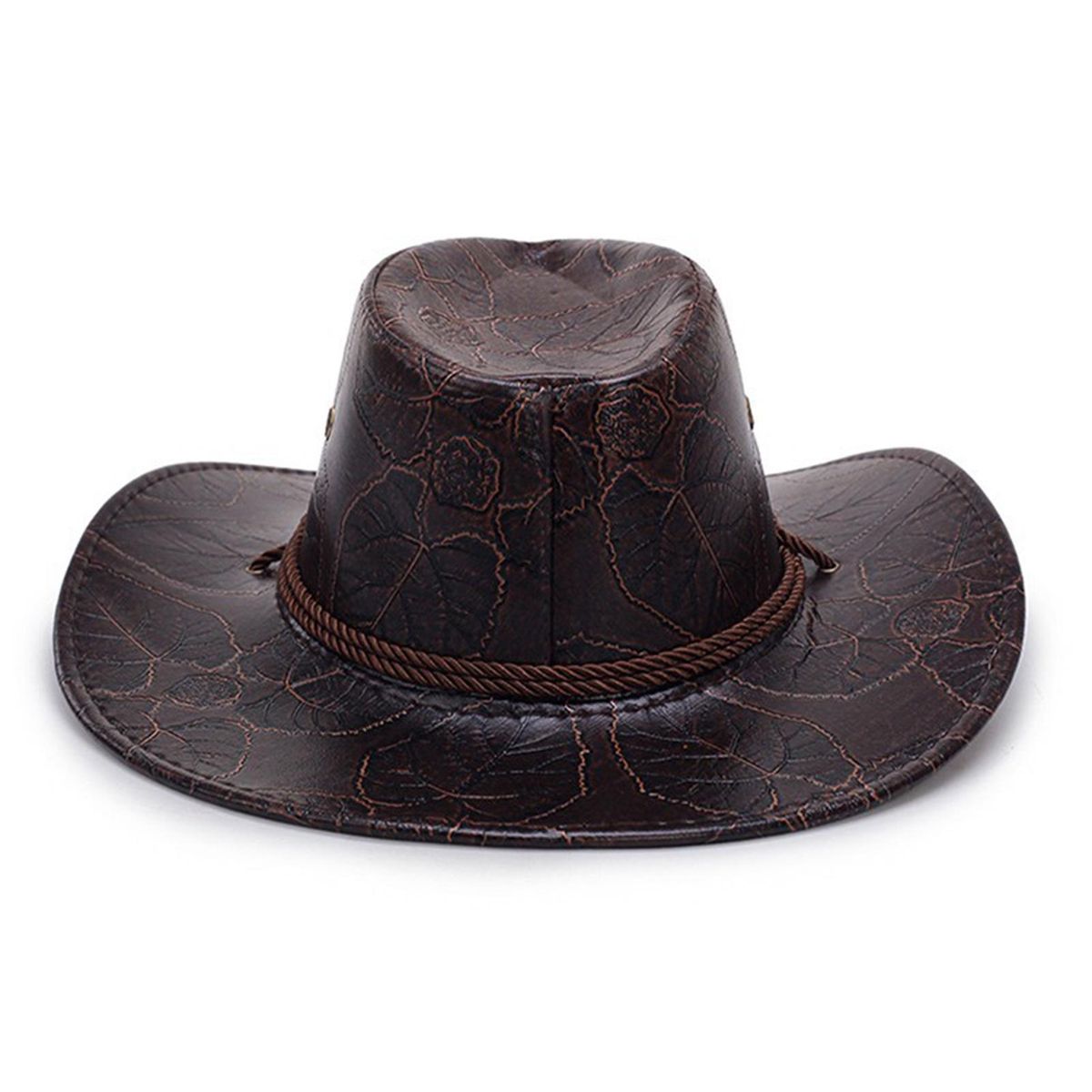 Western Cowboy Hat Traveling Sunscreen Cowgirl Hat Coffee