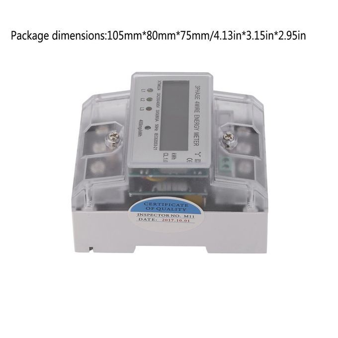 XTM024 5(80)A 3x230/400V Rail Ele Tri Ity Three-Phase Four Wire Energy Meter-transparent