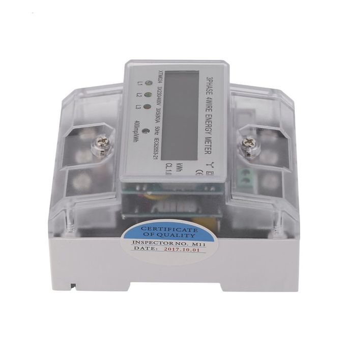 XTM024 5(80)A 3x230/400V Rail Ele Tri Ity Three-Phase Four Wire Energy Meter-transparent