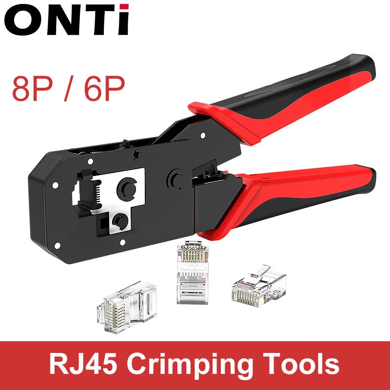 ONTi RJ45 Crimping Tool Ethernet Network LAN Cable Crimper