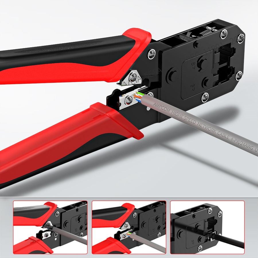 ONTi RJ45 Crimping Tool Ethernet Network LAN Cable Crimper